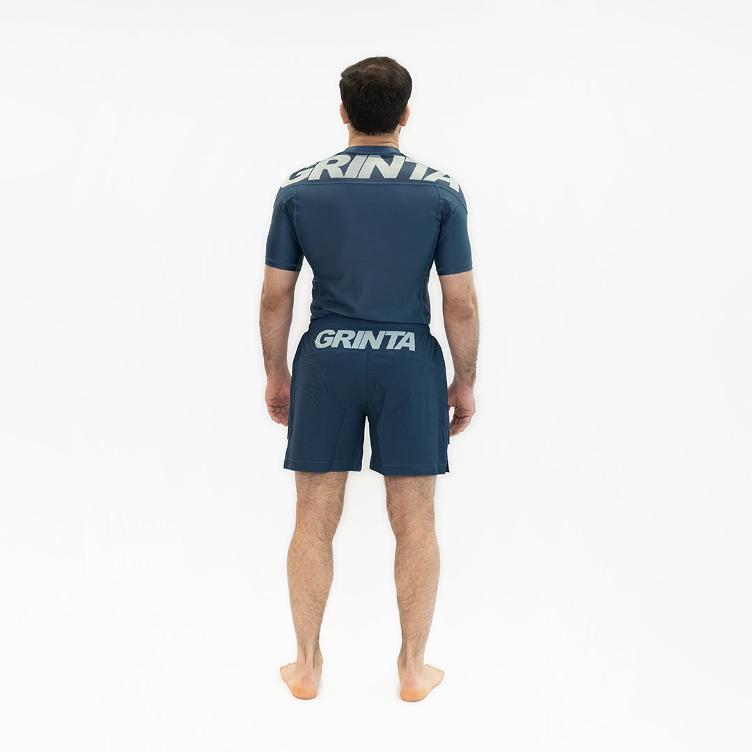 Performance Rashguard - Navy Blue/Mint