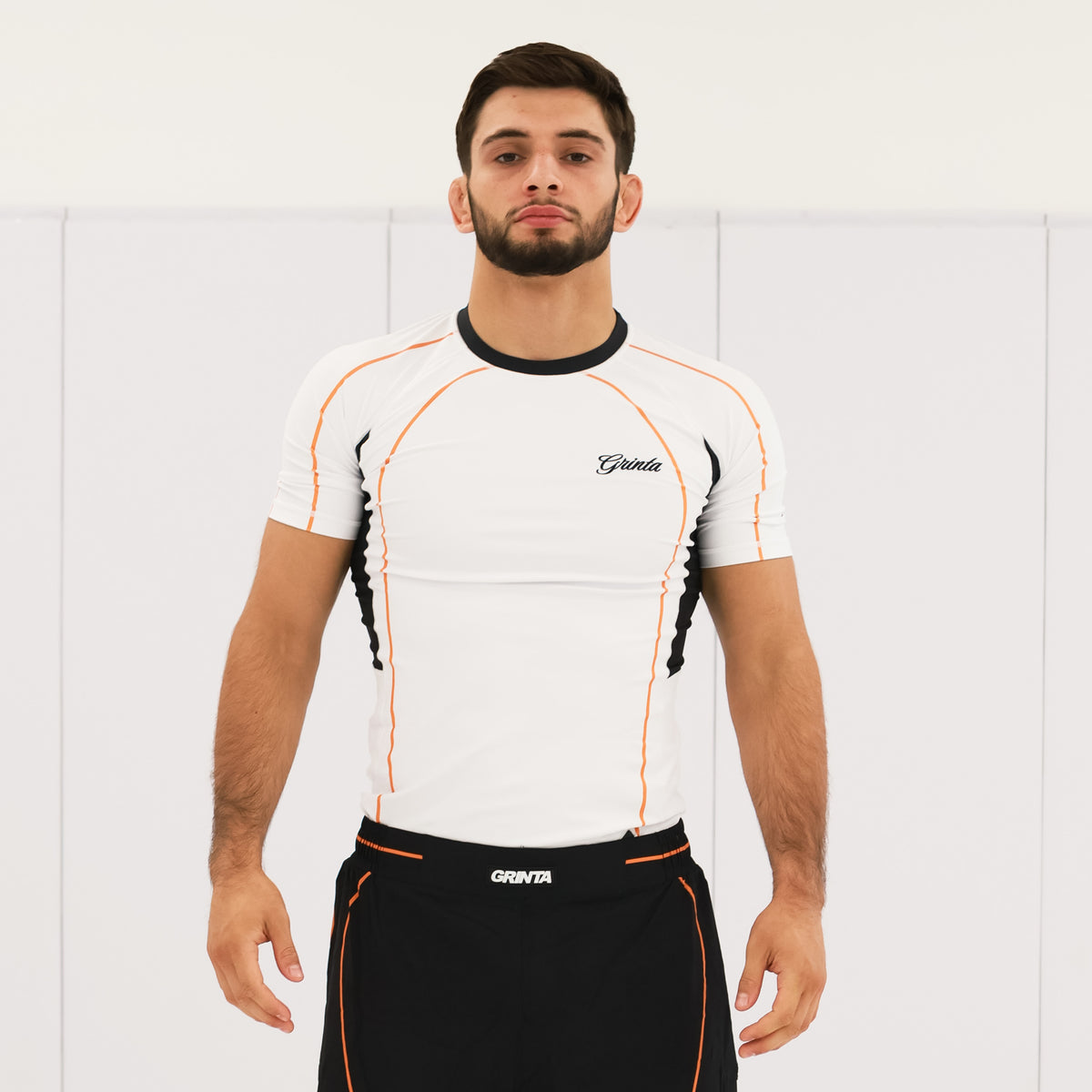 Flow Rashguard - White/Orange