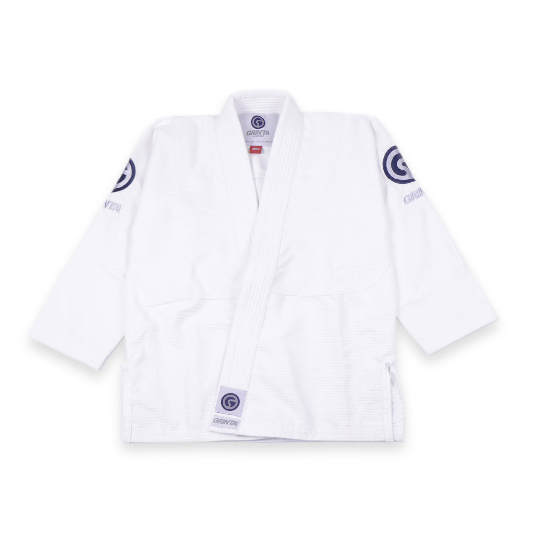 Essential Kids Gi White With Blue/Grey