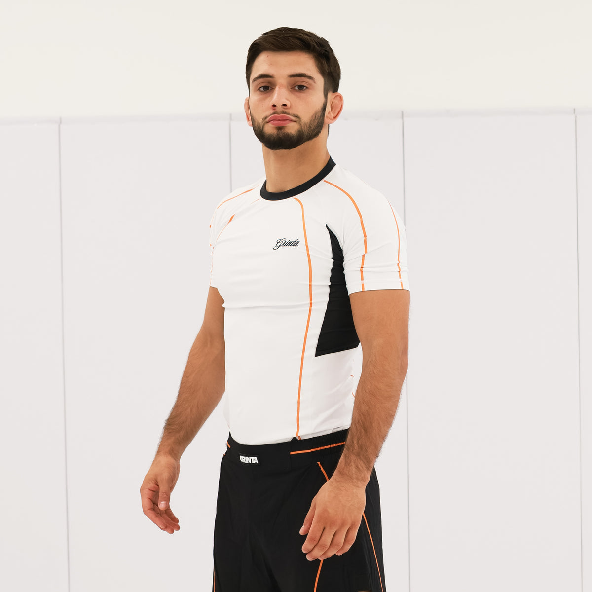 Flow Rashguard - White/Orange