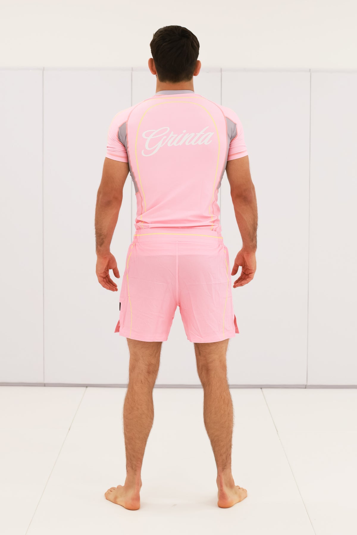 Flow Rashguard - Pink/Yellow