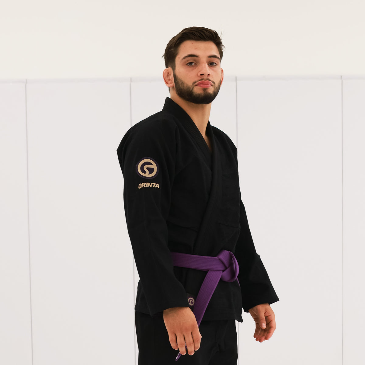 Essential Gi White With Deep Purple/Sand