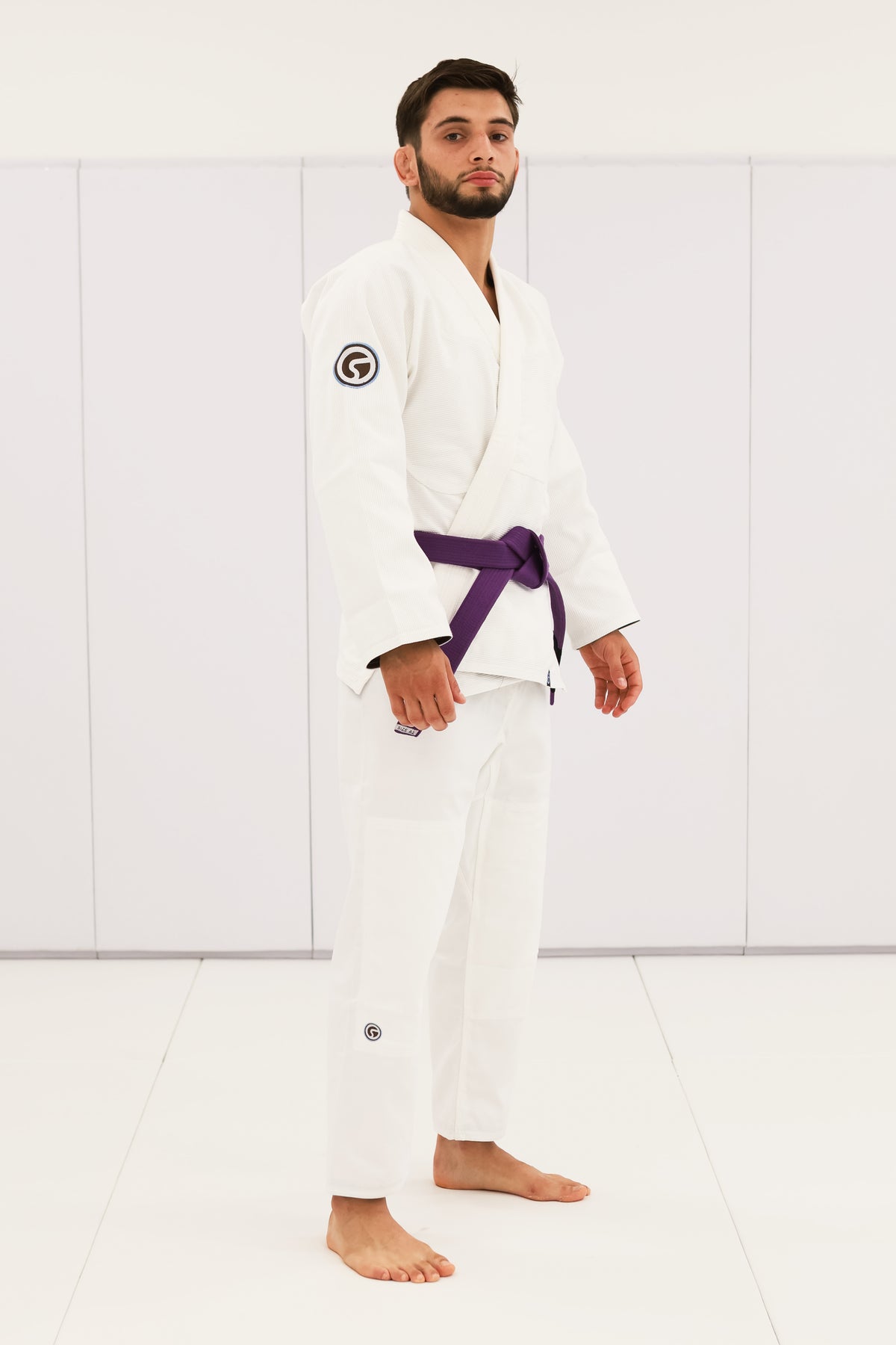 Comp Gi White - Brown/Sky Blue
