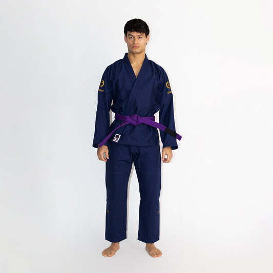 Essential Gi Navy Blue With Brown