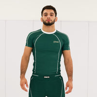 Flow Rashguard - Green/White