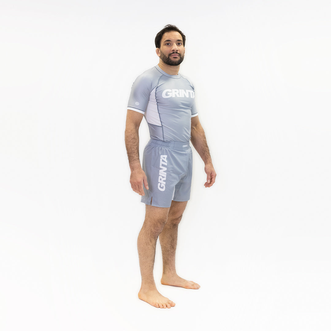 Core Rashguard - Cool Grey/White
