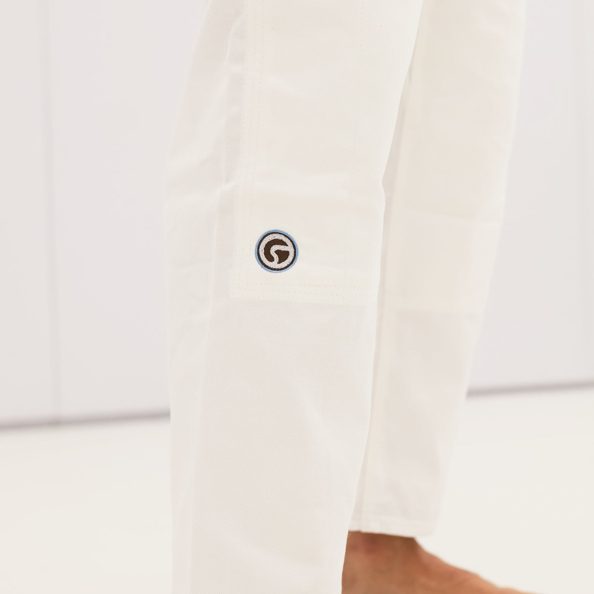 Comp Gi White - Brown/Sky Blue