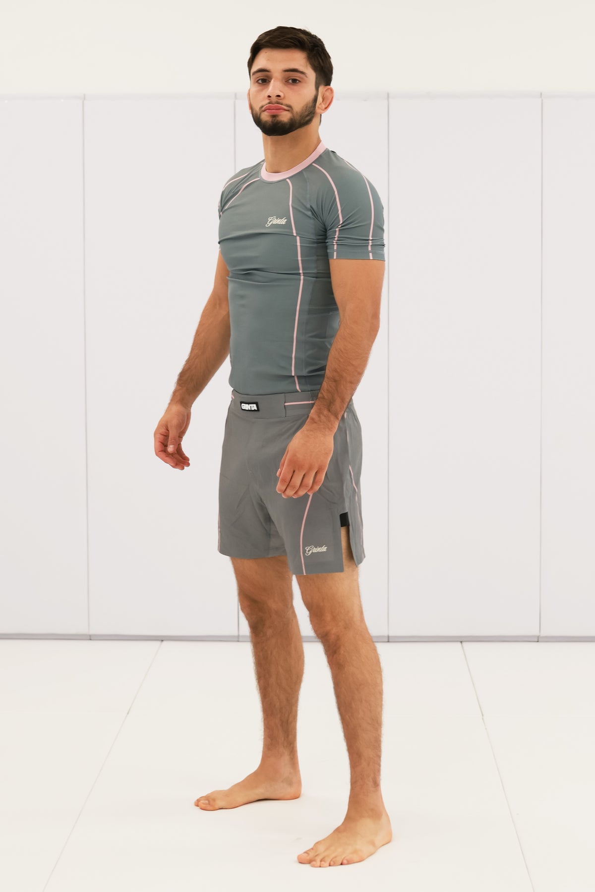 Flow Rashguard - Grey/Pink
