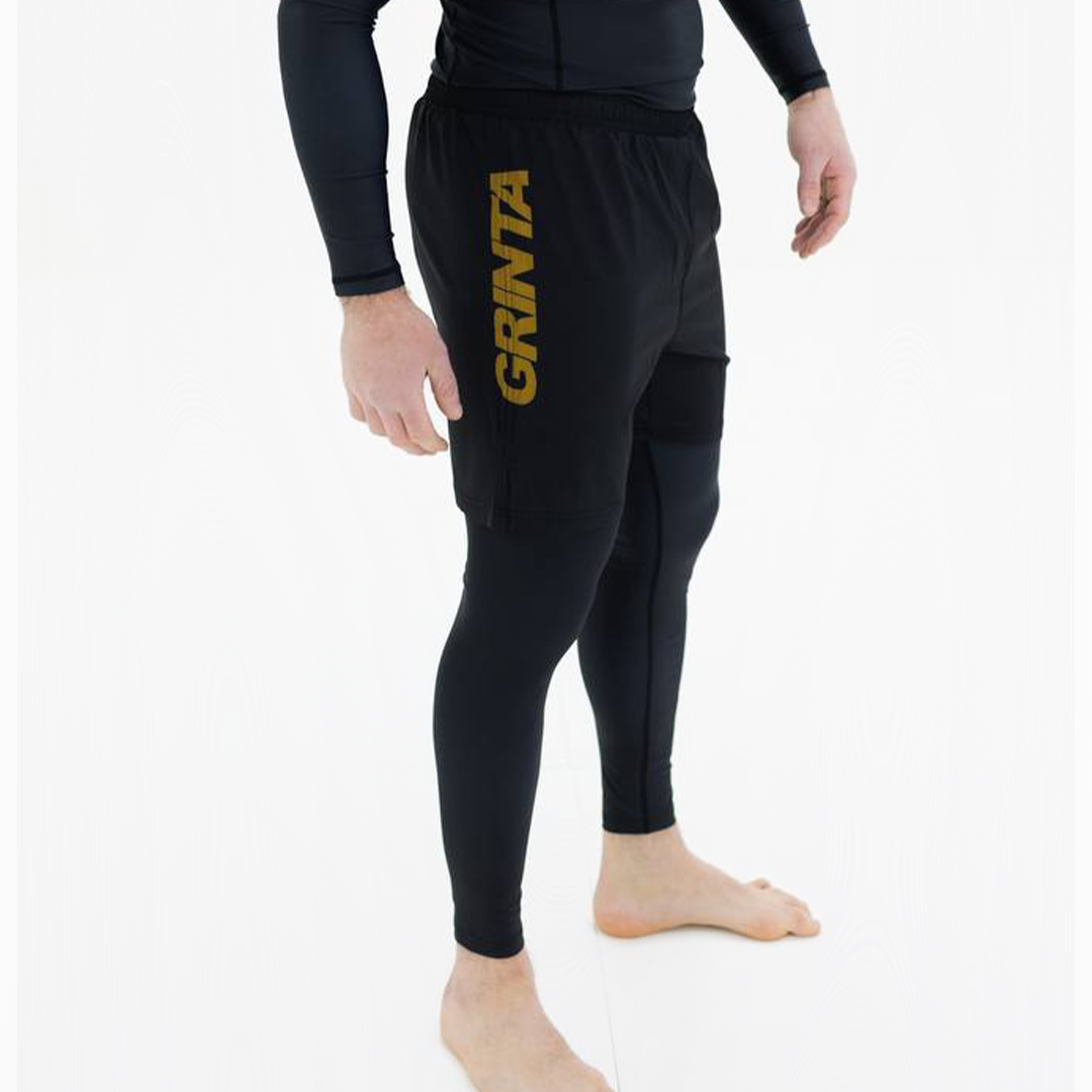 Core Hybrid Long Shorts V2 - Black/Gold