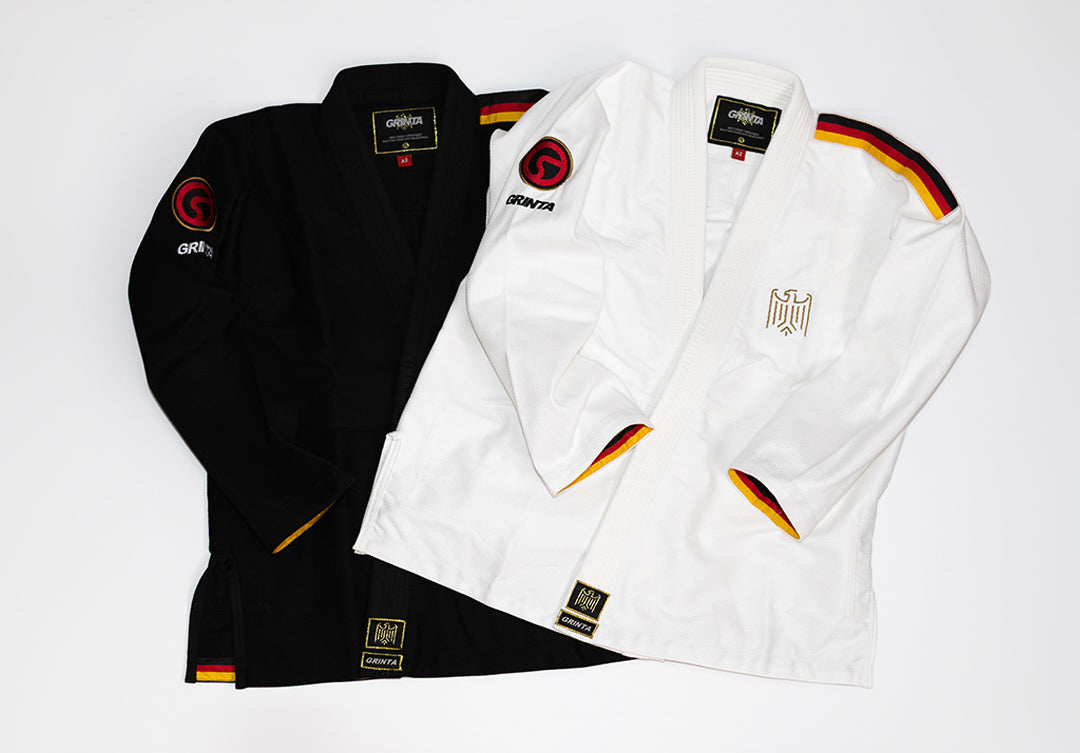 Germany Kimono in Schwarz und Weiß